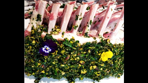 Pistachio & Mint Crusted Lamb rack